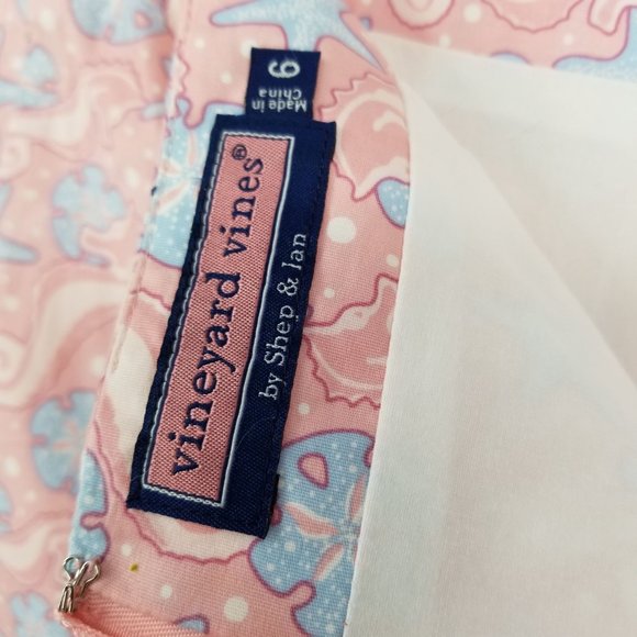 Vineyard Vines Margo Seahorse and Sand Dollar Print Skirt Size 6 - Picture 3 of 8